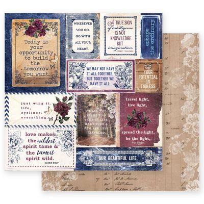Prima Marketing - 12"x12" D/S Paper - Darcelle Collection - The Biggest Step of Your Life