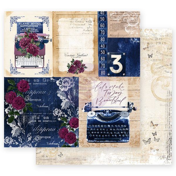Prima Marketing - 12"x12" D/S Paper - Darcelle Collection - Plot Twist