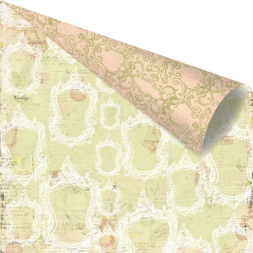 Prima Marketing - 12"x12" D/S Paper - Tea-Thyme - Cloque