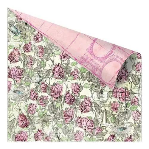Prima Marketing - 12"x12" D/S Paper -  Garden Fable - Primrose &amp; Proper