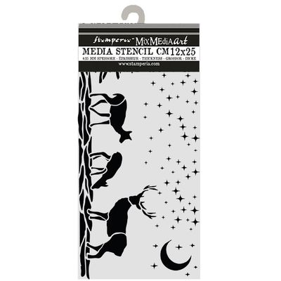 Stamperia - 12x25cm Stencil - Christmas Deers