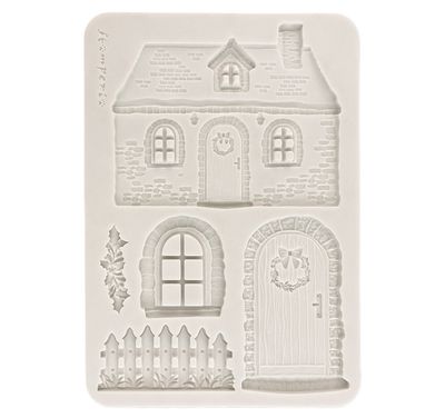 Stamperia - A5 Silicone Mould - Christmas Cottage Stamperia - A5 Silicone Mould - Christmas Cottage