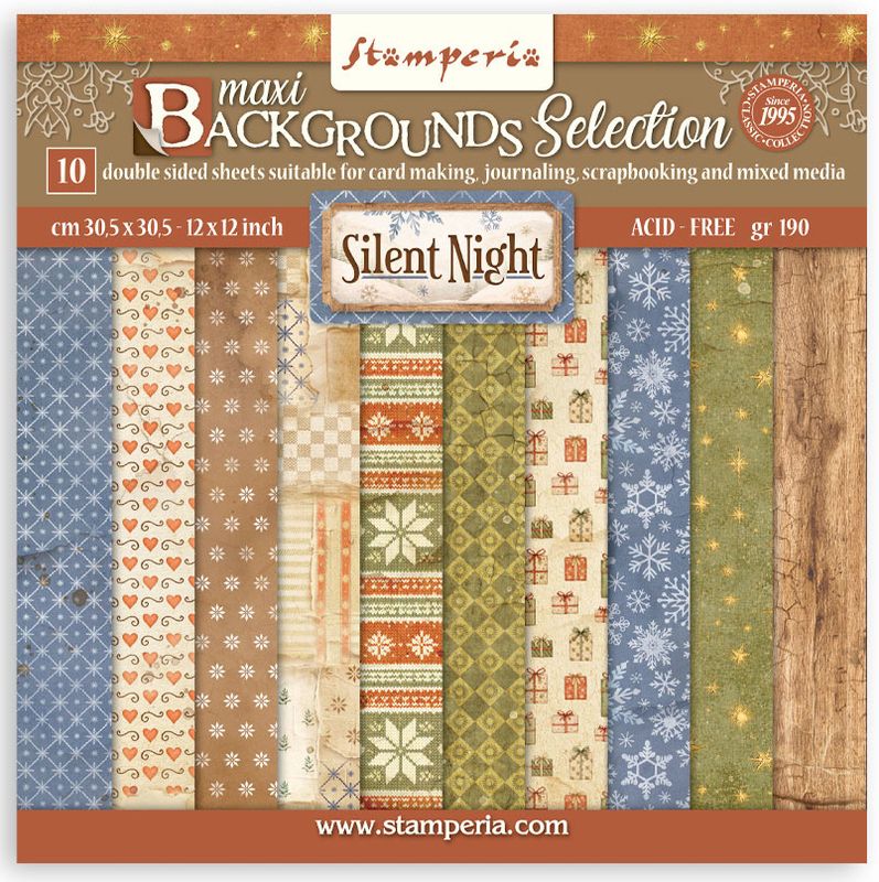 Stamperia - Silent Night - 12"x12" D/S Background Paper Pad
