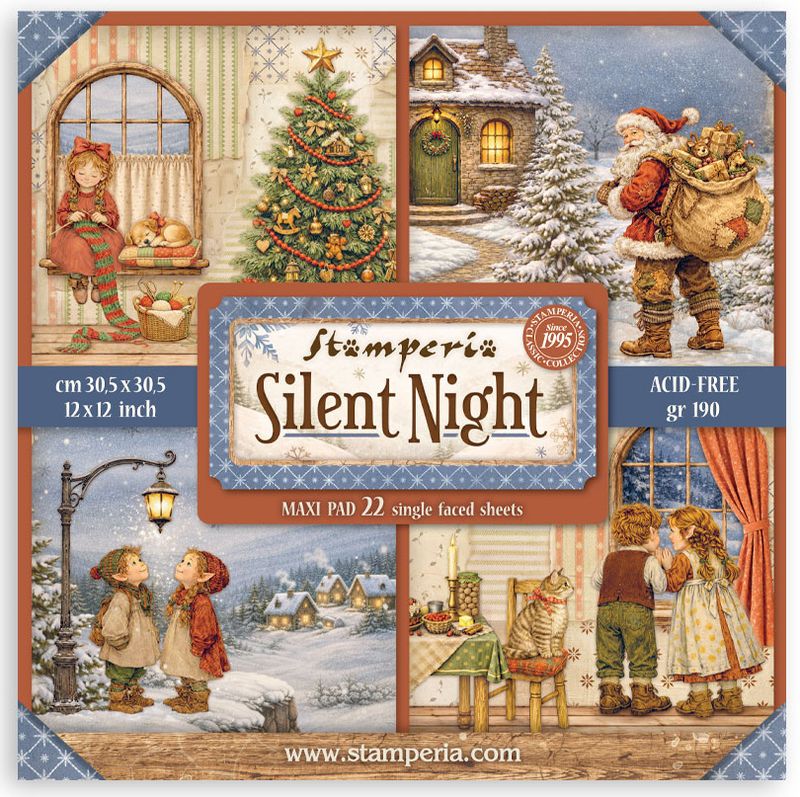 Stamperia - Silent Night - 12"x12" Single-sided Paper Pad