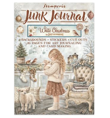 Stamperia - White Christmas - Junk Journal Stickers - Cut-Outs - Backgrounds