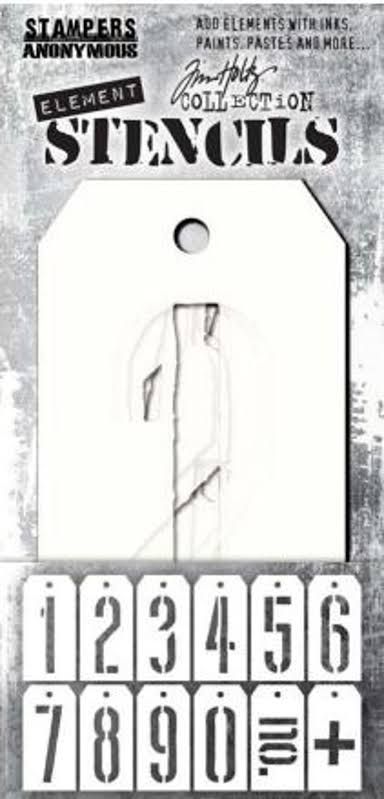 Stampers Anonymous - Tim Holtz - Element Stencil Set - Freight