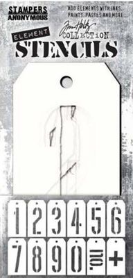 Stampers Anonymous - Tim Holtz - Element Stencil Set - Freight