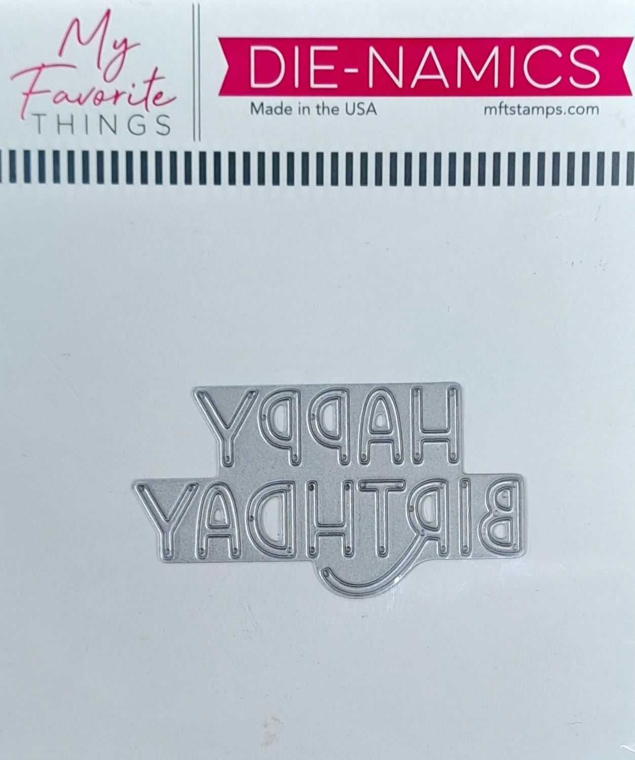 My Favourite Thing - Metal Die - Stylish Happy Birthday
