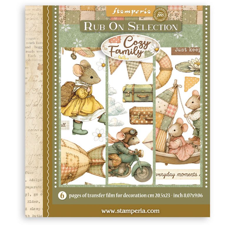 Stamperia - Cozy Family - Rub-on Selection