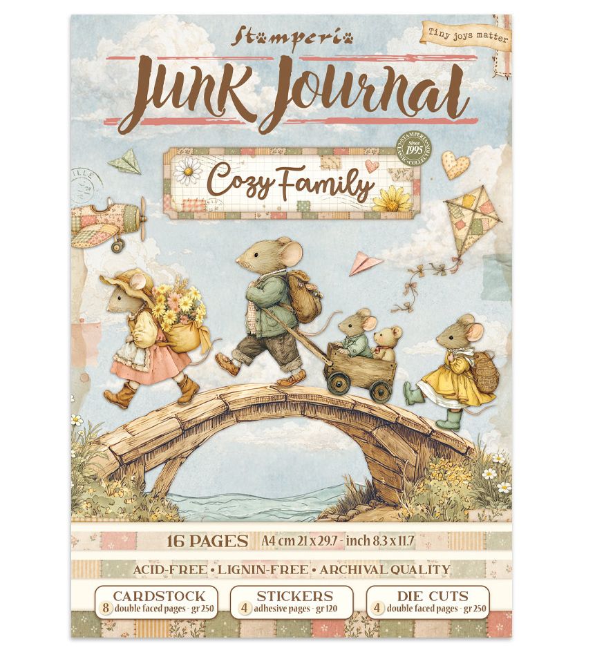 Stamperia - Cozy Family - Junk Journal Stickers - Cut-outs - Backgrounds Stamperia - Cozy Family - Junk Journal Stickers - Cut-outs - Backgrounds