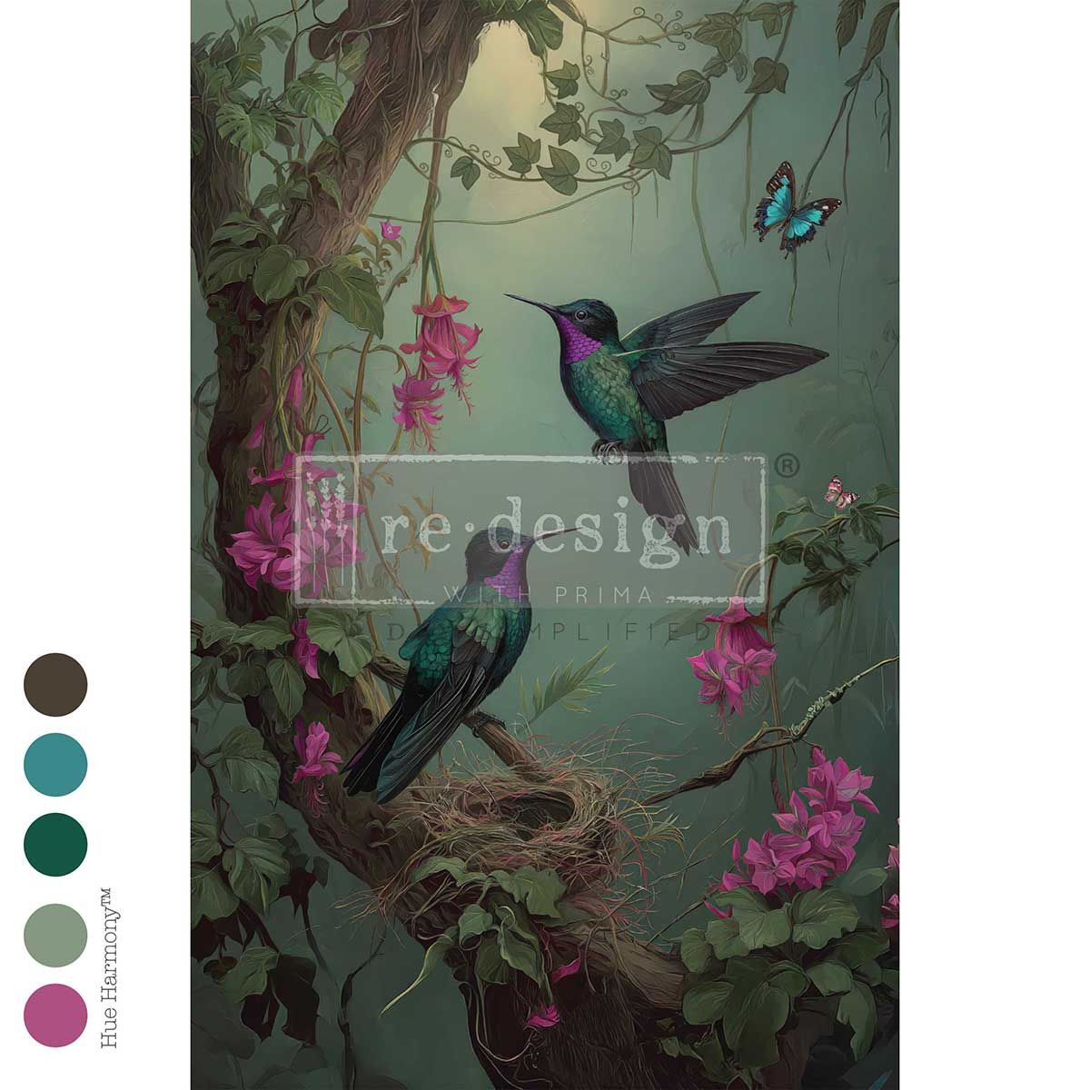 Prima Marketing - Re-Design - Decoupage Tissue Paper - 19.5 Prima Marketing - Re-Design - Decoupage Tissue Paper - 19.5"x30" - The Iridescent Interval