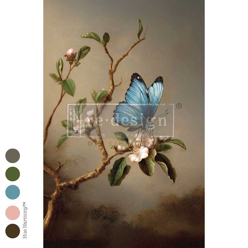 Prima Marketing - Re-Design - Decoupage Tissue Paper - 19.5"x30" - Cerulean Soliloquy