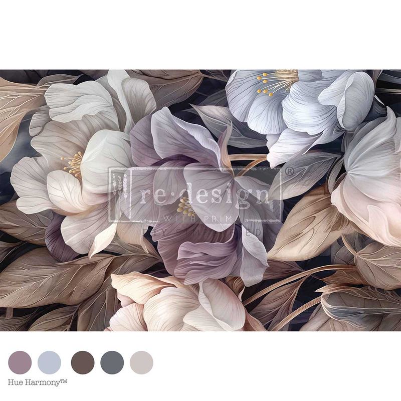 Prima Marketing - Re-Design - Decoupage Tissue Paper - 19.5"x30" - Petal in Prose