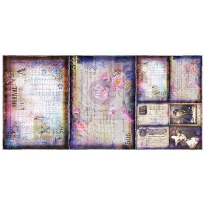 Prima Marketing - Finnabair - A3 Decoupage Fiber Sheet Set - 11.7"x16.5" - Archivist’s Dreams