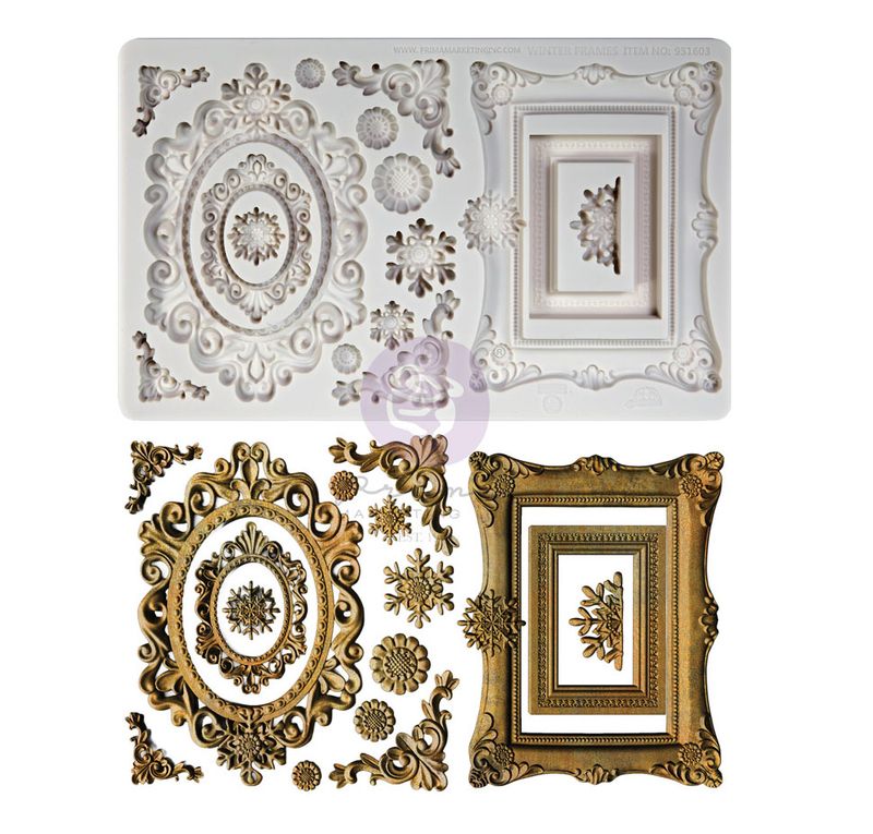 Prima Marketing - 5"x8" Silicone Moulds - Winter Frames