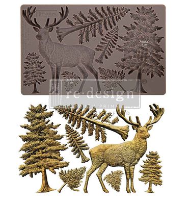 Prima Marketing - 5 Prima Marketing - 5"x8" Silicone Moulds - Stag of the Highland
