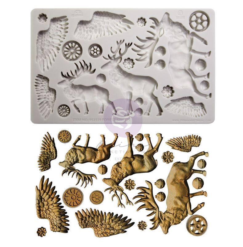 Prima Marketing - 5"x8" Silicone Moulds - Forest Spirits