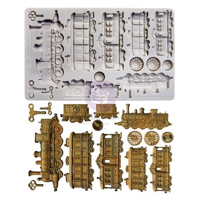 Prima Marketing - 5 Prima Marketing - 5"x8" Silicone Moulds - Steampunk Express