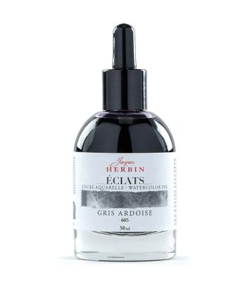 Jacques Herbin - Eclats -  Watercolour Ink - 50ml - Slate Grey