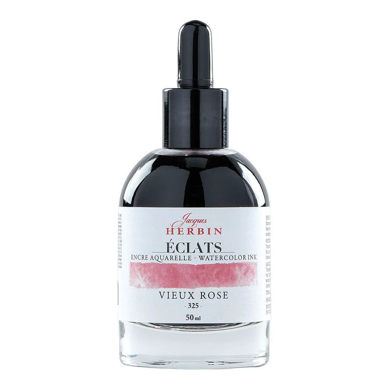 Jacques Herbin - Eclats -  Watercolour Ink - 50ml - Old Rose