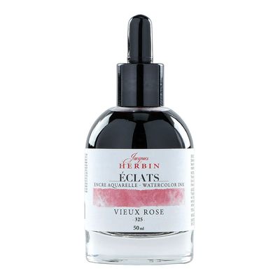 Jacques Herbin - Eclats -  Watercolour Ink - 50ml - Old Rose