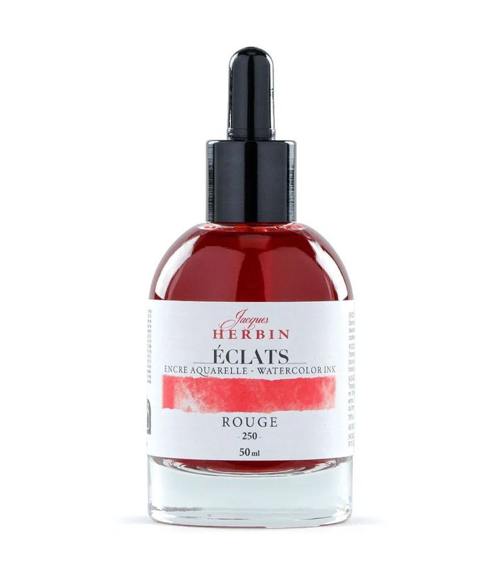 Jacques Herbin - Eclats -  Watercolour Ink - 50ml - Red