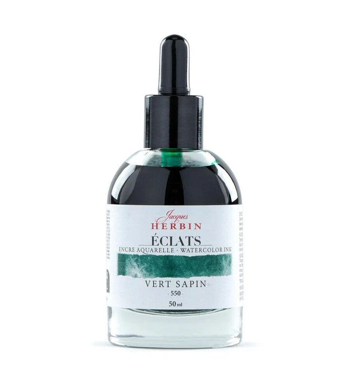 Jacques Herbin - Eclats -  Watercolour Ink - 50ml - Fir Green