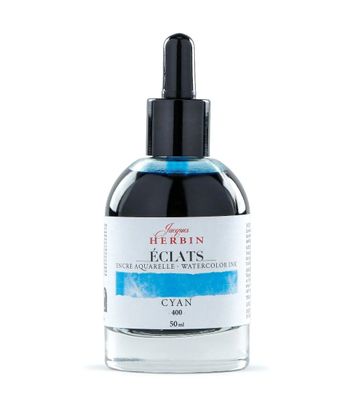 Jacques Herbin - Eclats -  Watercolour Ink - 50ml - Cyan