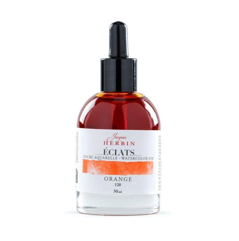 Jacques Herbin - Eclats -  Watercolour Ink - 50ml -  Orange