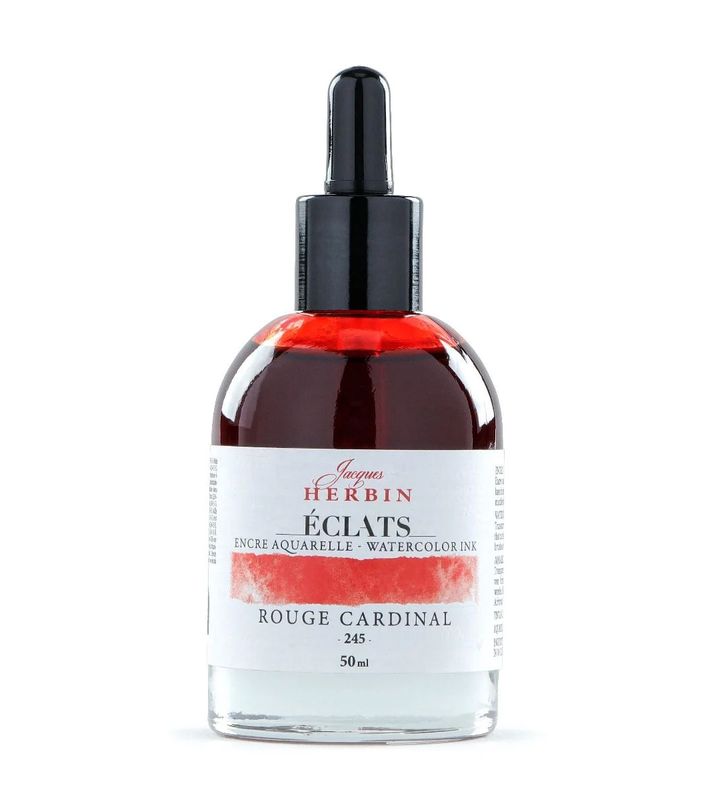Jacques Herbin - Eclats -  Watercolour Ink - 50ml - Cardinal Red
