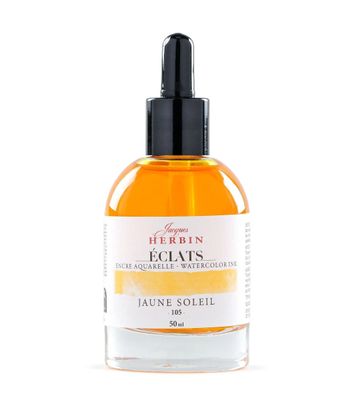 Jacques Herbin - Eclats -  Watercolour Ink - 50ml -  Sunshine Yellow
