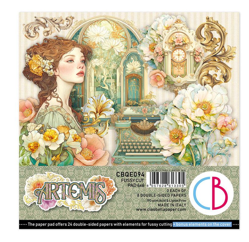 Ciao Bella - Artemis - 6"x6" Fussy Cut Pad - 24 Pages