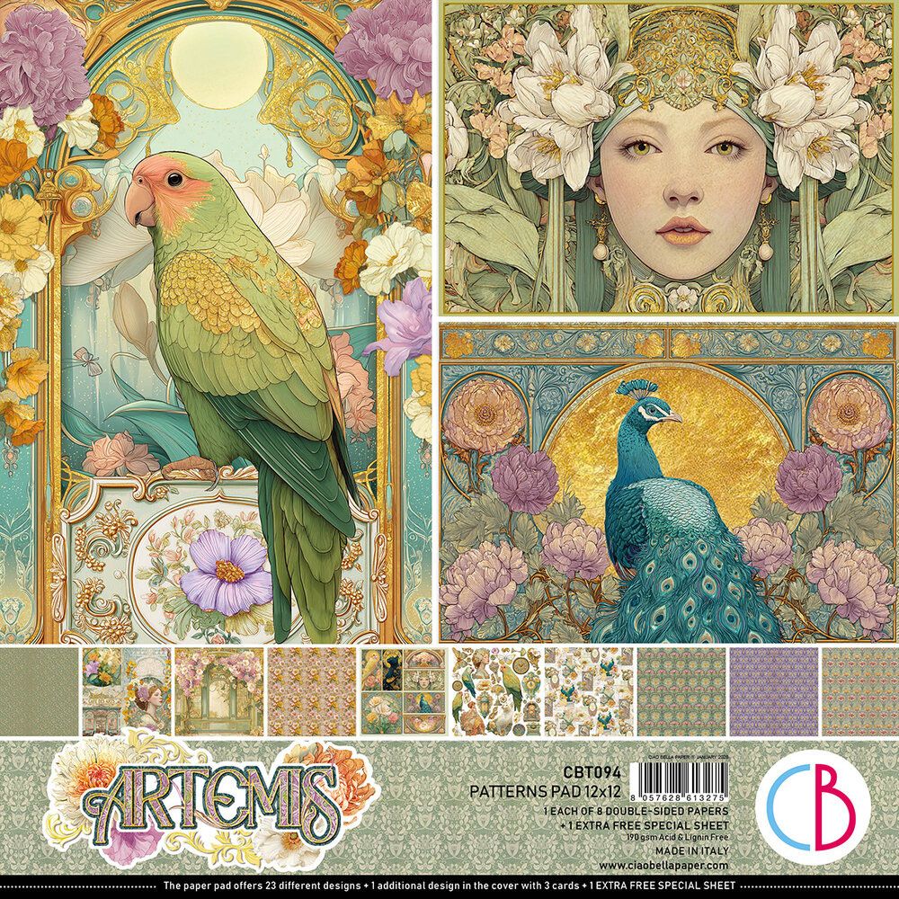 Ciao Bella - Artemis - 12"x12" D/S Pattern Pad
