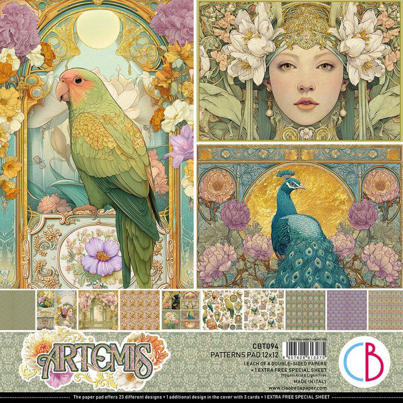 Ciao Bella - Artemis - 12"x12" D/S Pattern Pad