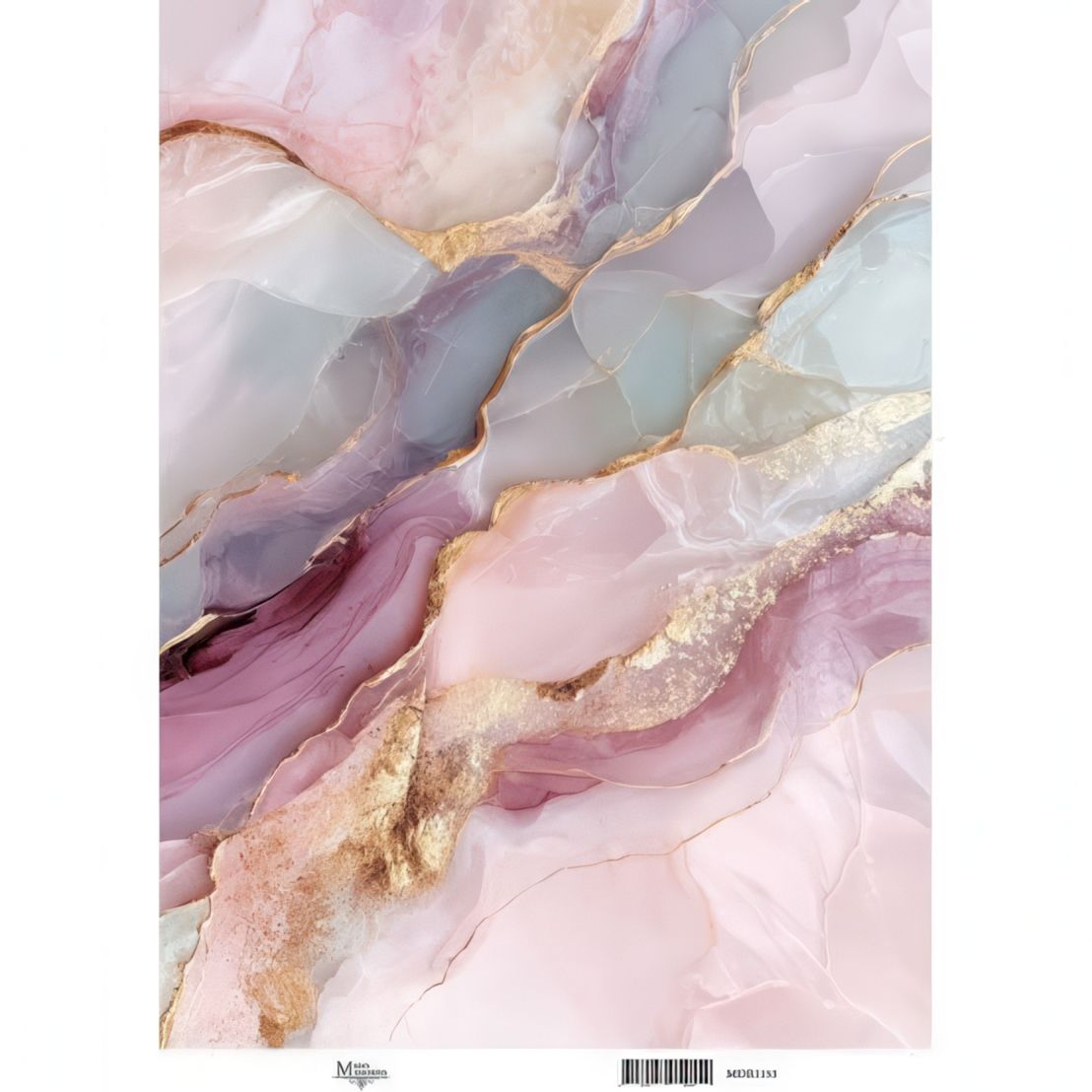 Maja's Memories - 30x42cm Rice Paper - Geode Background