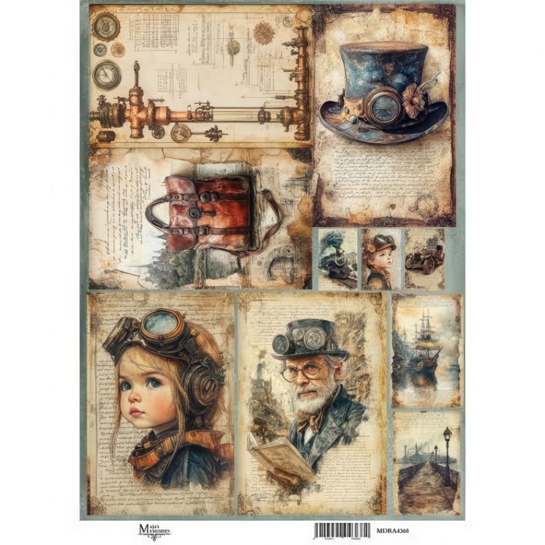 Maja's Memories - 22.5x32cm Rice Paper - Vintage Travellers Maja's Memories - 22.5x32cm Rice Paper - Vintage Travellers