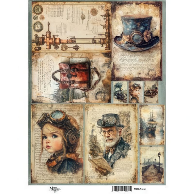 Maja's Memories - 22.5x32cm Rice Paper - Vintage Travellers