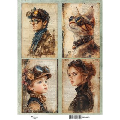 Maja's Memories - 22.5x32cm Rice Paper - Steampunk Portraits