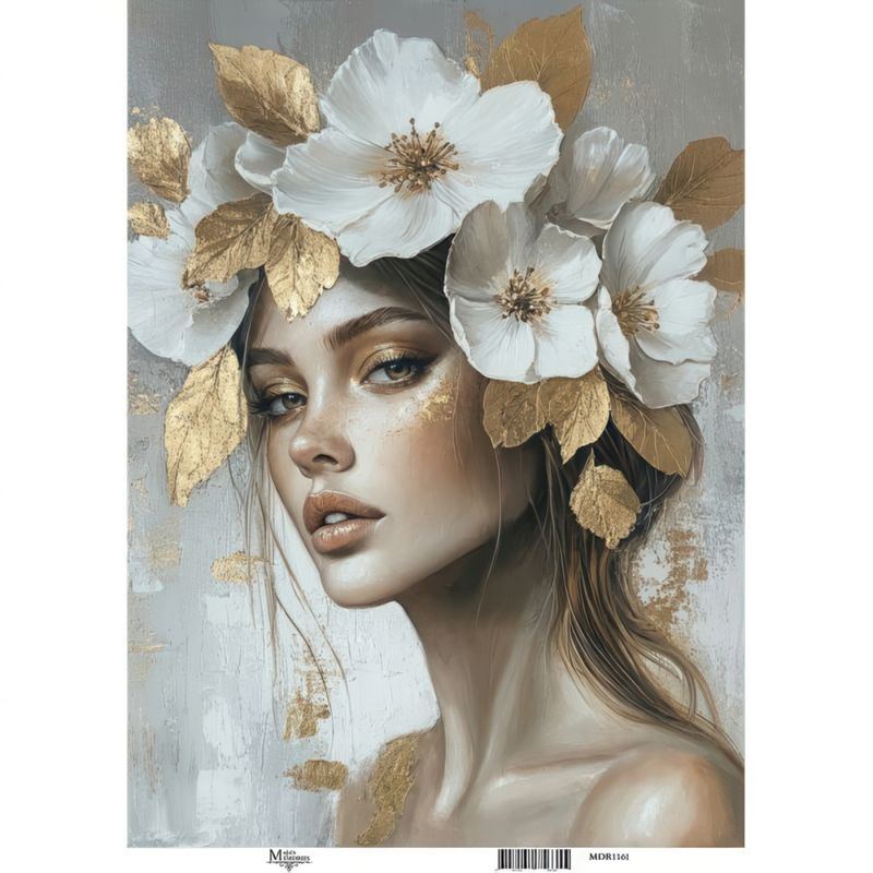 Maja's Memories - 30x42cm Rice Paper - Portrait with Gold