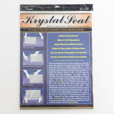 Krystal Seal - Self Sealing Art Bags - 16 Krystal Seal - Self Sealing Art Bags - 16" x 20"