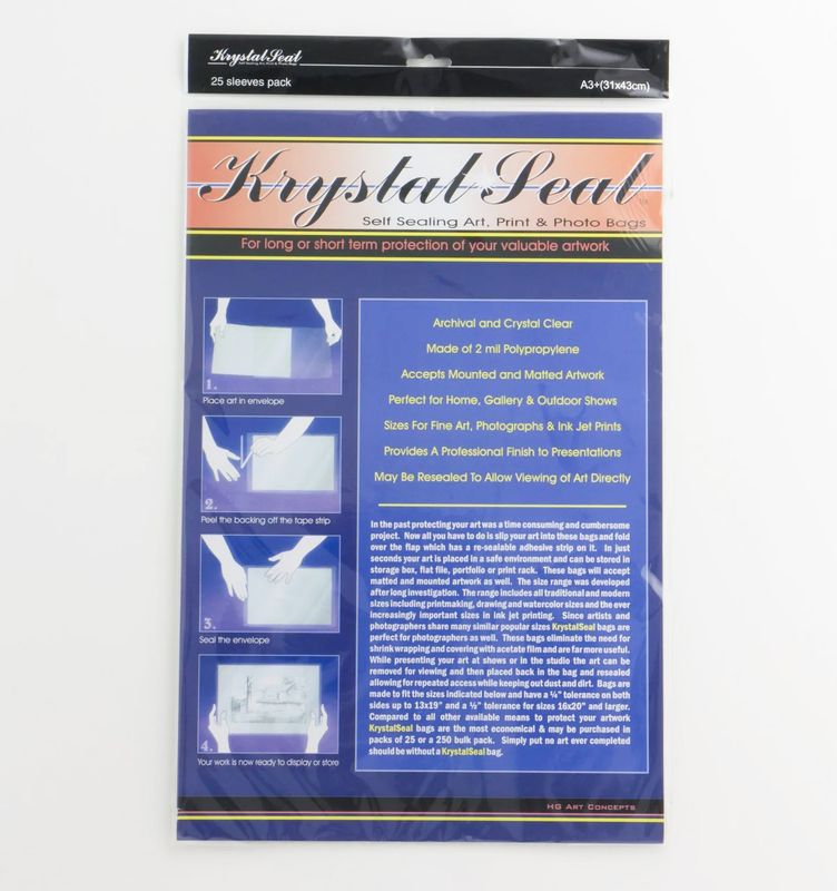 Krystal Seal - Self Sealing Art Bags - A3