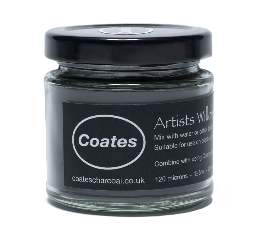 Coates - Artists Willow Charcoal Powder - 125ml Jar Coates - Artists Willow Charcoal Powder - 125ml Jar