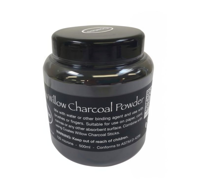 Coates - Artists Willow Charcoal Powder - 500ml Jar