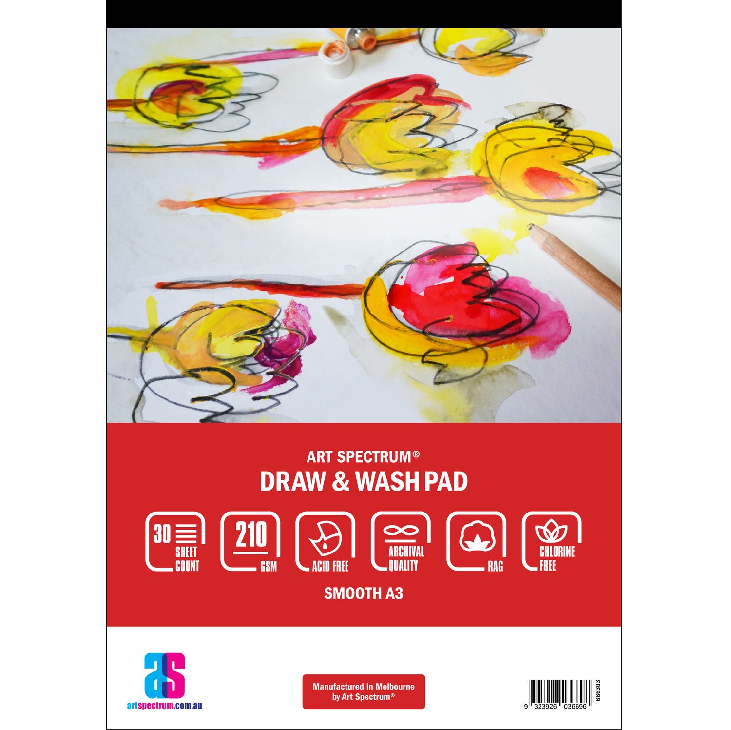Art Spectrum - A3 Draw and Wash - 210gsm - Smooth (Hot Press)