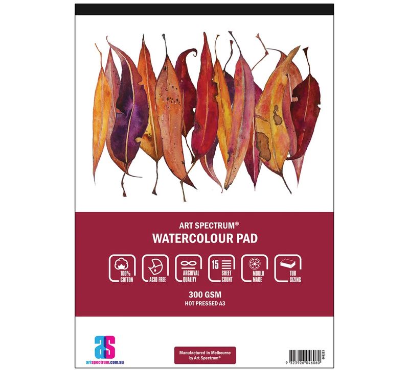 Art Spectrum - A3 100% Cotton Watercolour Pad - Hot Press