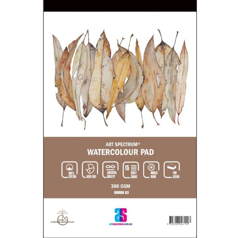 Art Spectrum - A3 100% Cotton Watercolour Pad - Rough