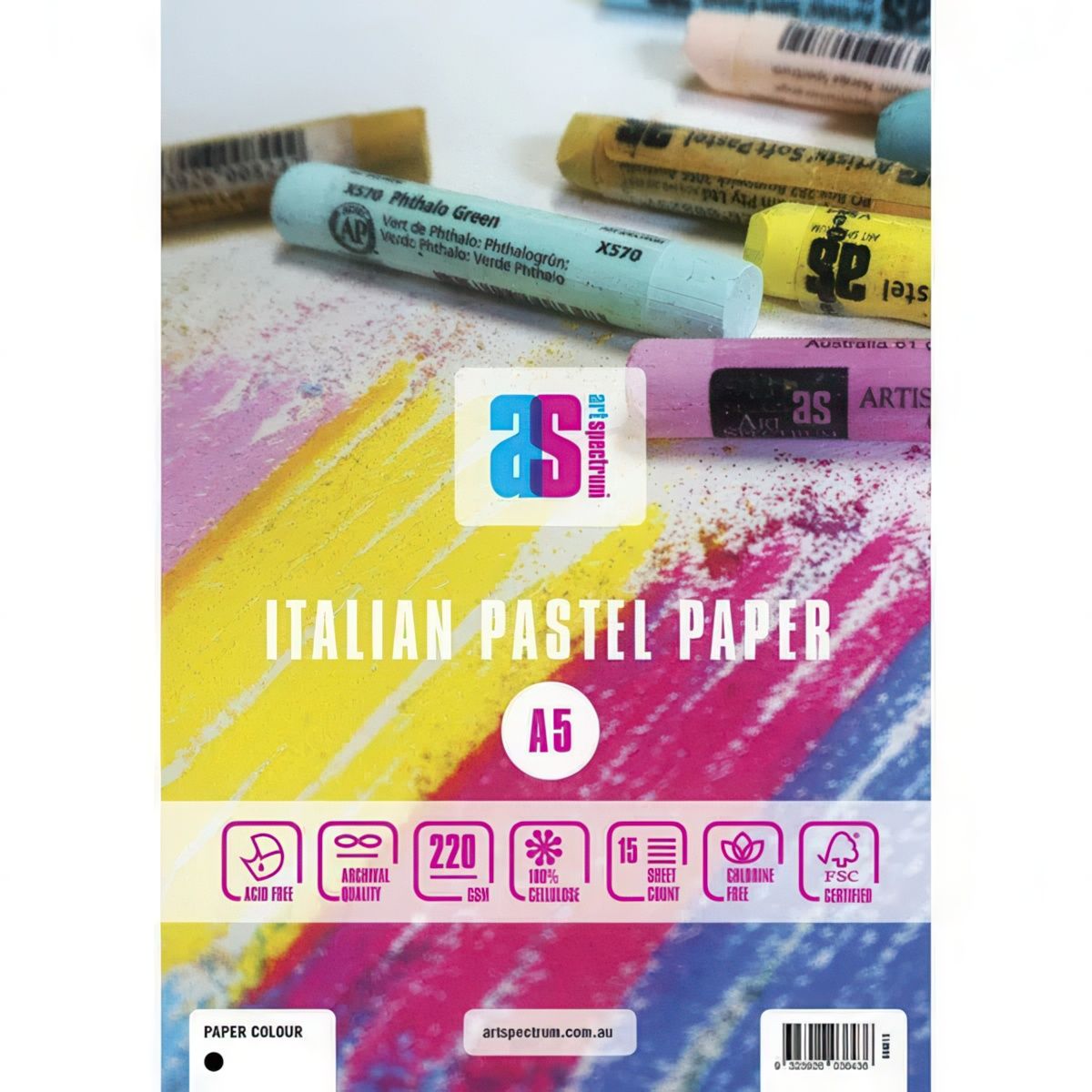 Art Spectrum - A5 Italian Pastel Pad - Black