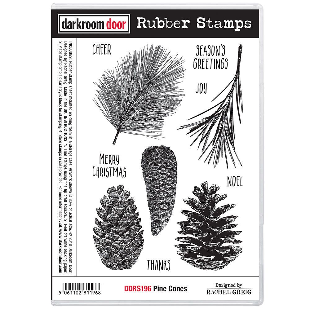 Darkroom Door - Rubber Stamp Set - Pine Cones