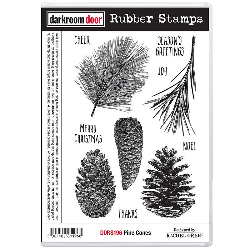 Darkroom Door - Rubber Stamp Set - Pine Cones