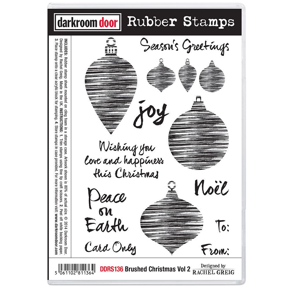 Darkroom Door - Rubber Stamp Set - Brushed Christmas Vol 2
